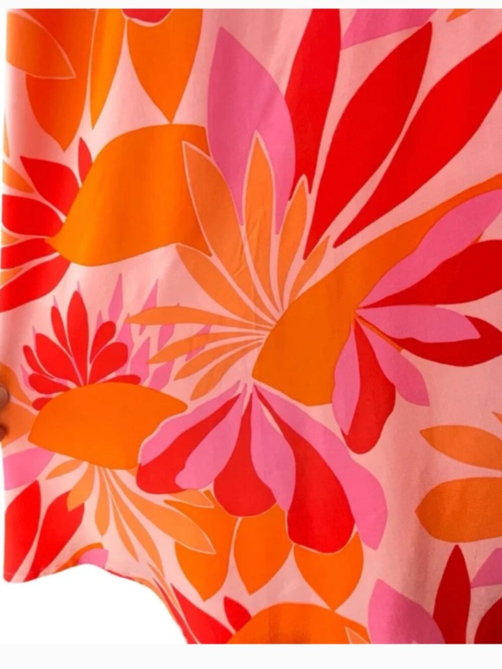 NEW Abel The Label Anthropologie Rumi Halter Maxi Dress Floral Orange Pink XS - Picture 11 of 16
